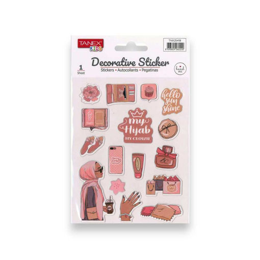 Picture of TANEX KIDS DECORATIVE HIJAB GIRL STICKERS